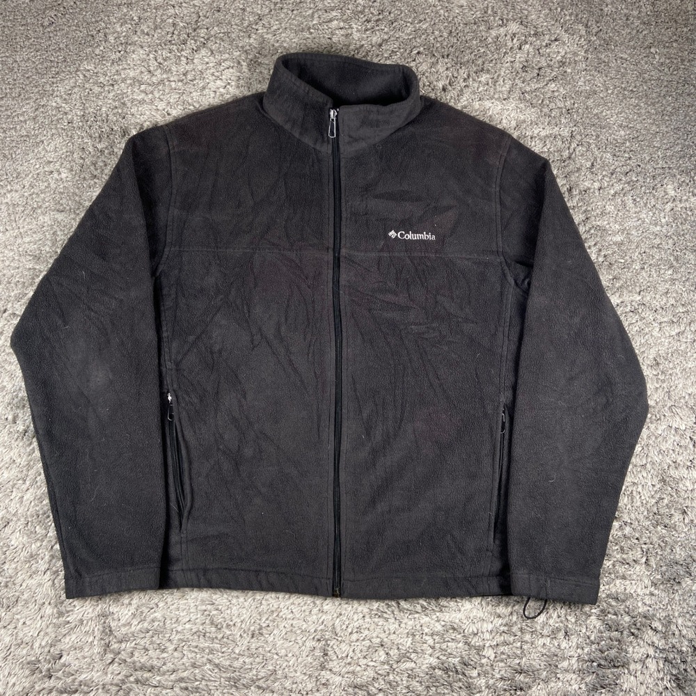 Columbia Steens Mountain 2.0 Full Zip Fleece Jacket Men XL Black Full Zip Gorp